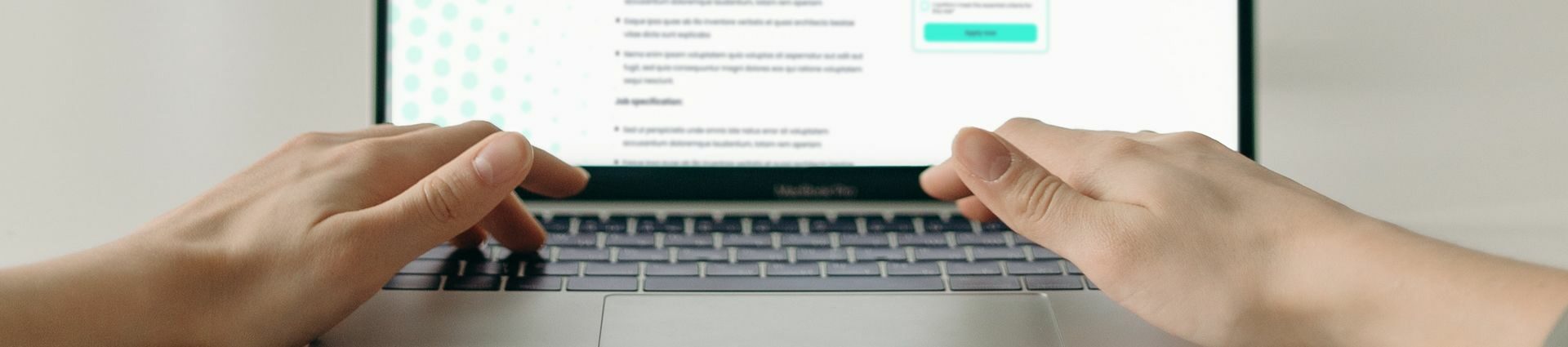 Applying online for a job