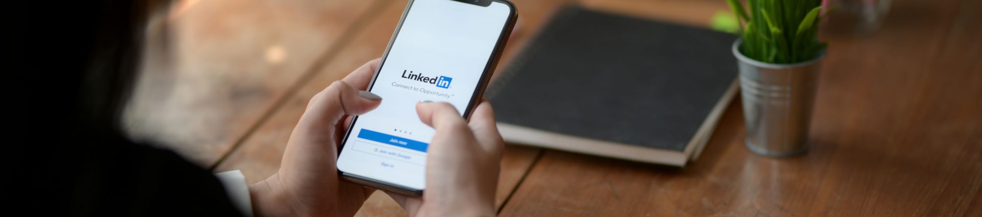 LinkedIn on mobile phone